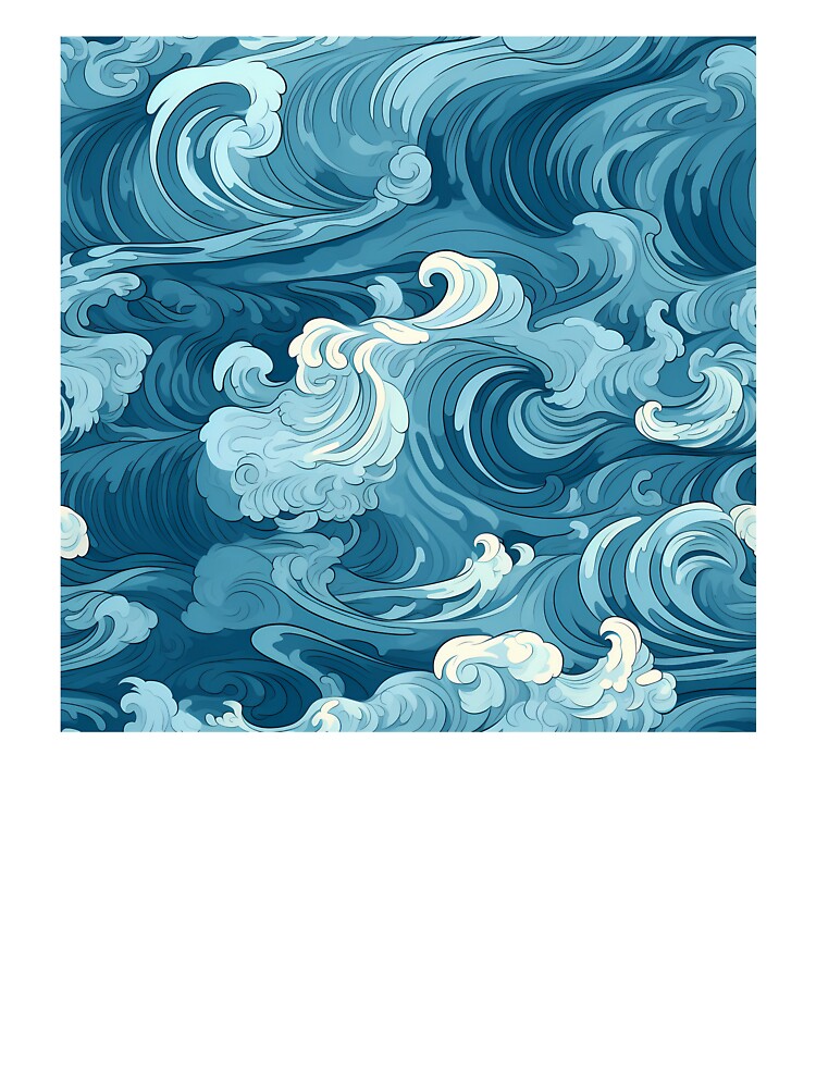 Ocean Waves Claymation Inspired Art #6 by CareToCanvas T-Shirts, Hoodie, Sweatshirt | BlankRebels.com (Image 3)