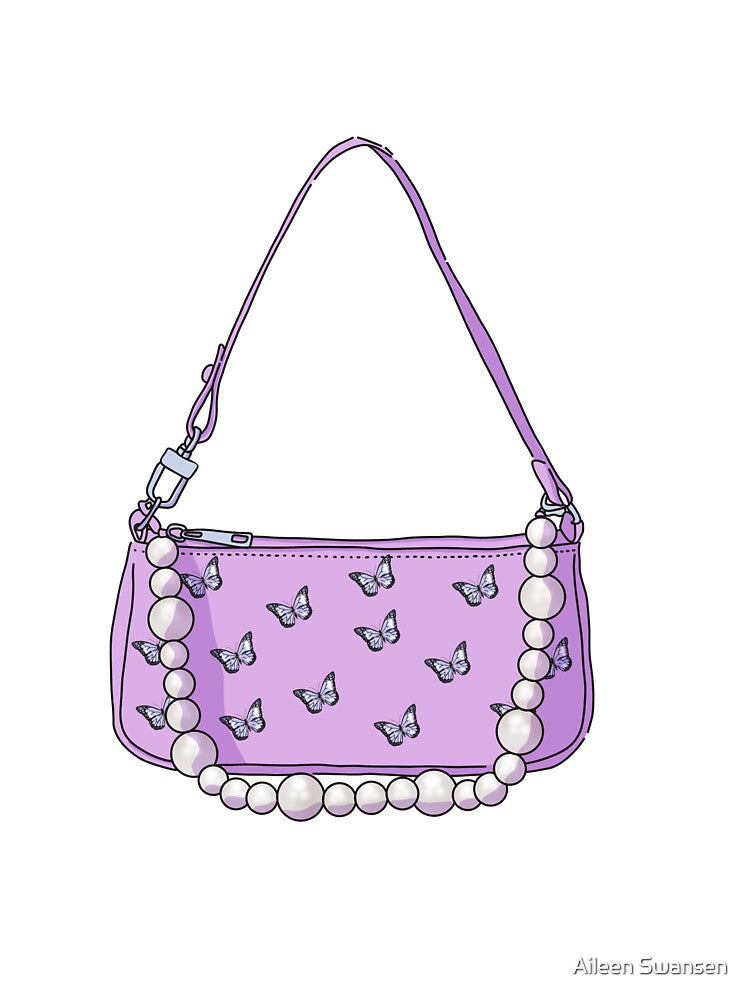 Purple y2k Butterfly Fashion Purse by Aileen Swansen T-Shirts, Hoodie, Sweatshirt | BlankRebels.com (Image 3)