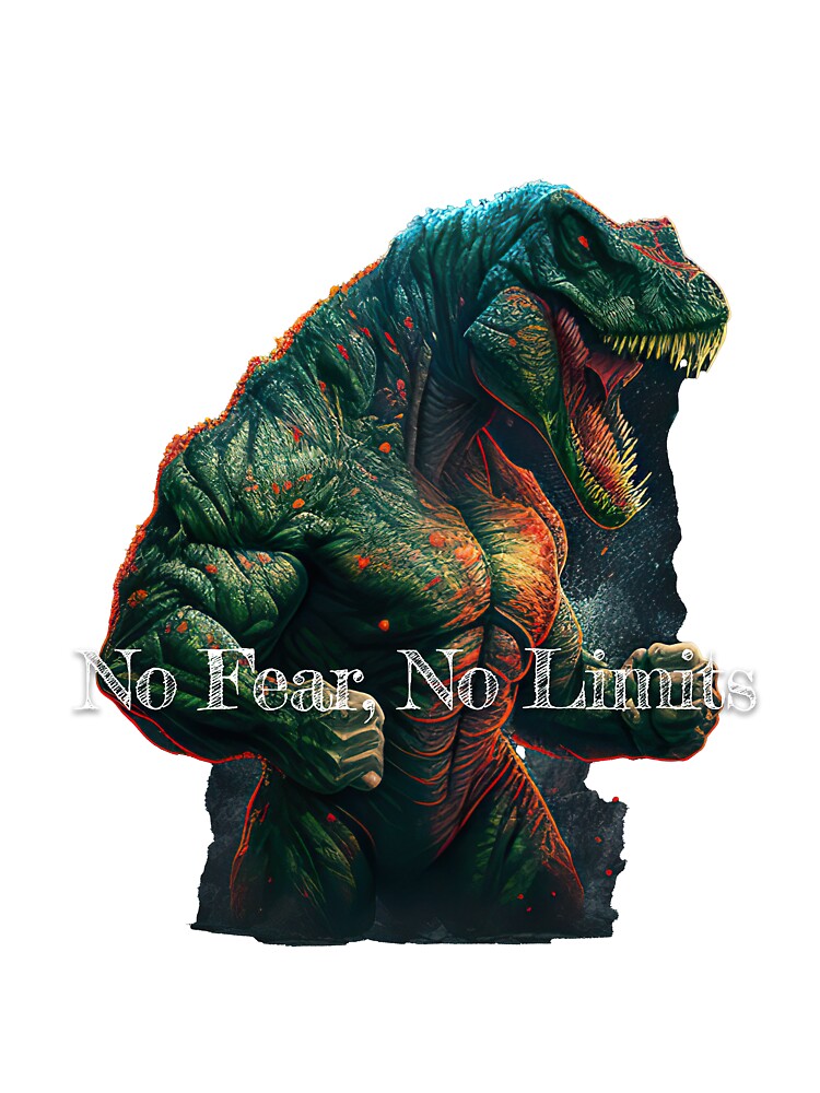 No Fear, No Limits Bodybuilding Fitness Gym Workout Exercise Merch Print Design by tengamerx T-Shirts, Hoodie,... (Image 3)