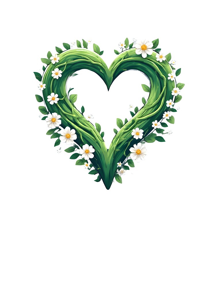 Green Love And Vine Heart by Greenway Creations T-Shirts, Hoodie, Sweatshirt | BlankRebels.com (Image 3)