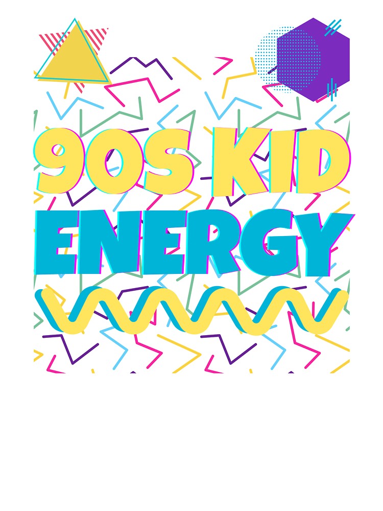 90s Kid Energy – Memphis Retro Design by River Valley Digital T-Shirts, Hoodie, Sweatshirt | BlankRebels.com (Image 3)