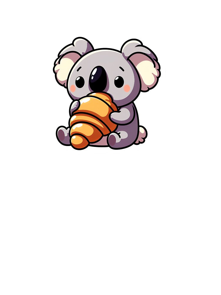Kawaii koala eating a croissant by Cloudlilyart T-Shirts, Hoodie, Sweatshirt | BlankRebels.com (Image 3)