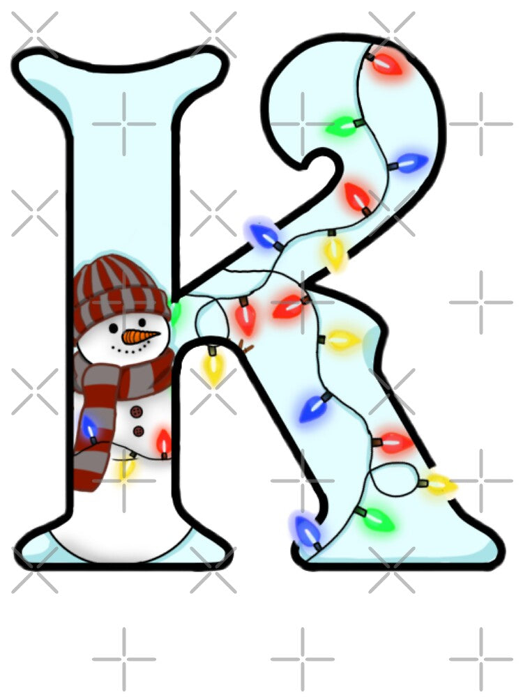 Holiday themed letter K by Artistkhg T-Shirts, Hoodie, Sweatshirt | BlankRebels.com (Image 3)