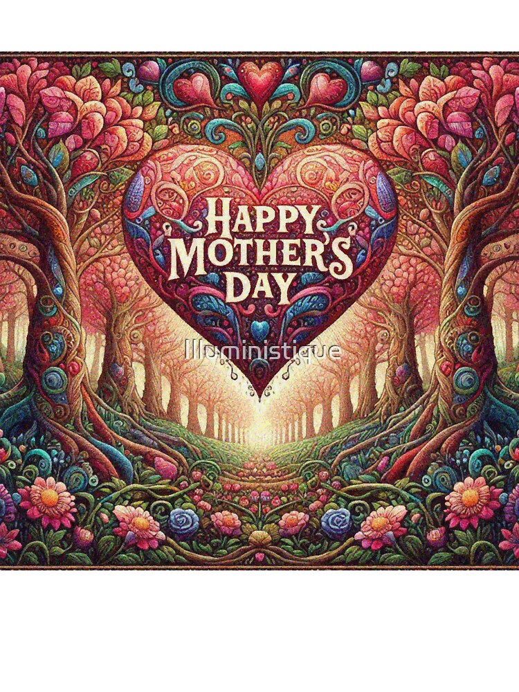 Mothers Day Floral Heart Forest by Illuministique T-Shirts, Hoodie, Sweatshirt | BlankRebels.com (Image 3)
