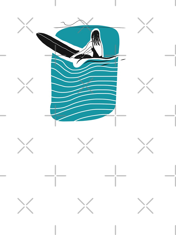 Surfing longboard waiting wave longboard by Tropical Blood