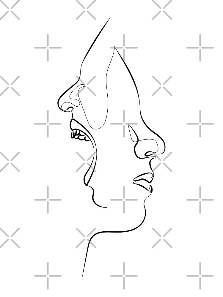 Voices in my Head | One Line Drawing | One Line Art | Minimal | Minimalist by One-Line-Artist T-Shirts, Hoodie,... (Image 3)