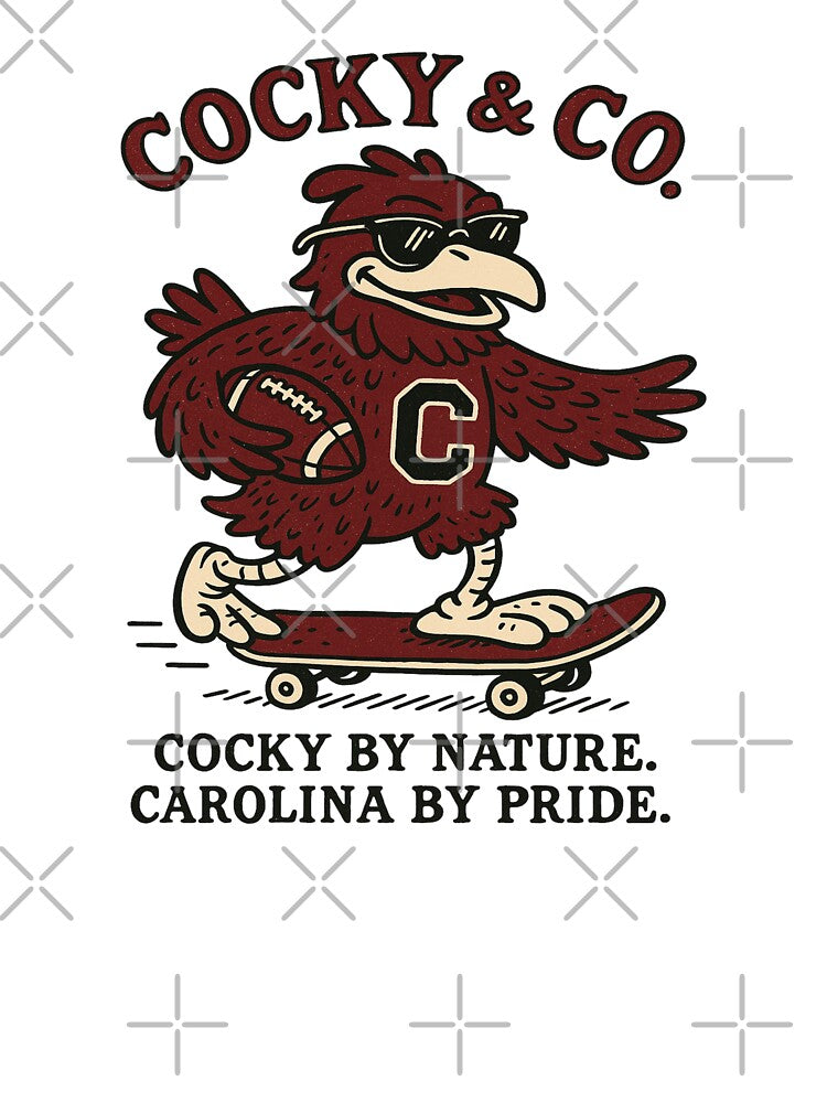 Cocky & Co. Vintage Skater Gamecock by ashofthesouth T-Shirts, Hoodie, Sweatshirt | BlankRebels.com (Image 3)