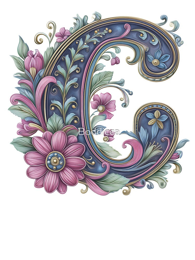 Belle Epoque Monogram C by Boddicca T-Shirts, Hoodie, Sweatshirt | BlankRebels.com (Image 3)