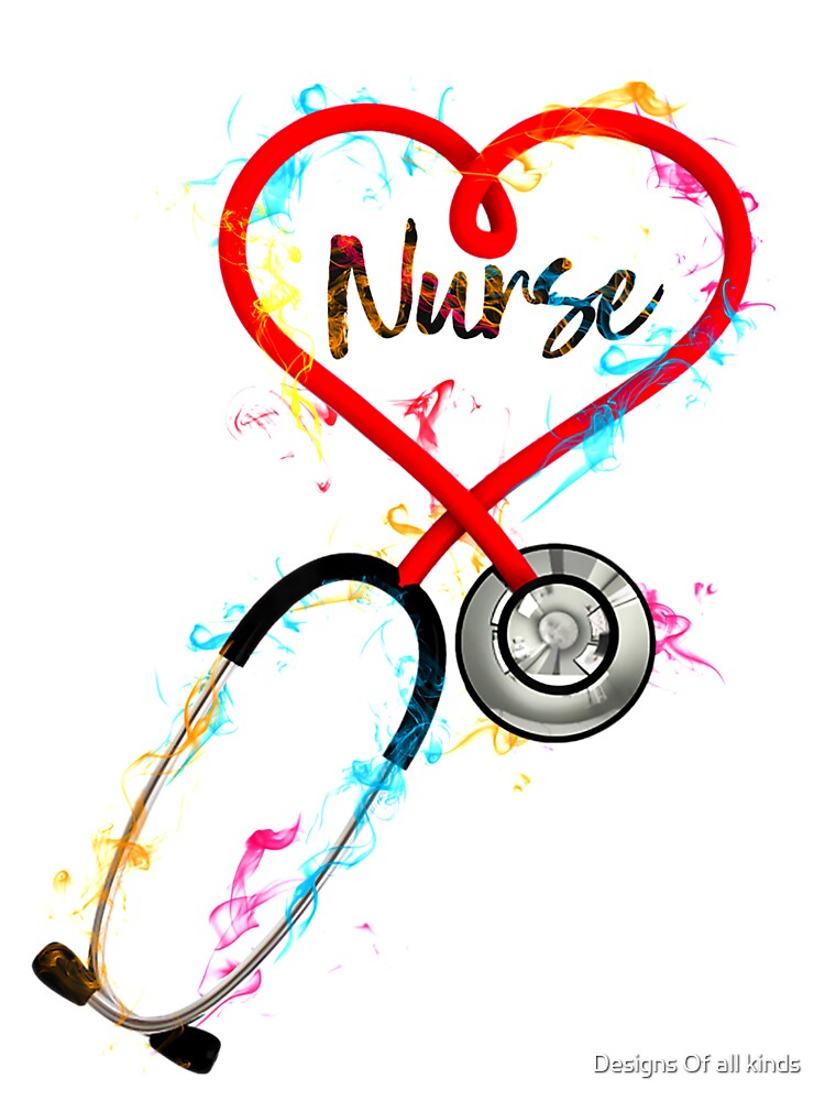 Smokey color heart stethoscope  - Nursing by Designs Of all kinds T-Shirts, Hoodie, Sweatshirt | BlankRebels.com (Image 3)