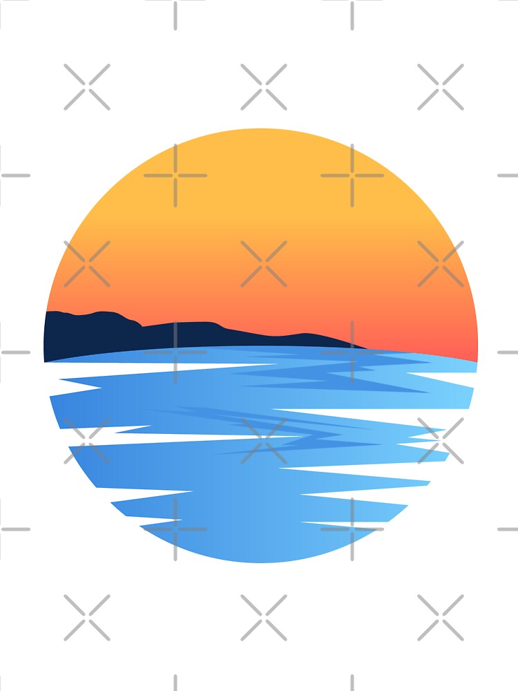 Sea and Sunset, Beach Sunset by Islanr T-Shirts, Hoodie, Sweatshirt | BlankRebels.com (Image 3)