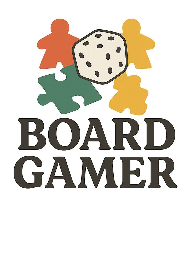 Board Gamer – Dice & Meeple Vintage Style T-Shirt by BeeClassyDesign Hoodie, Sweatshirt | BlankRebels.com (Image 3)
