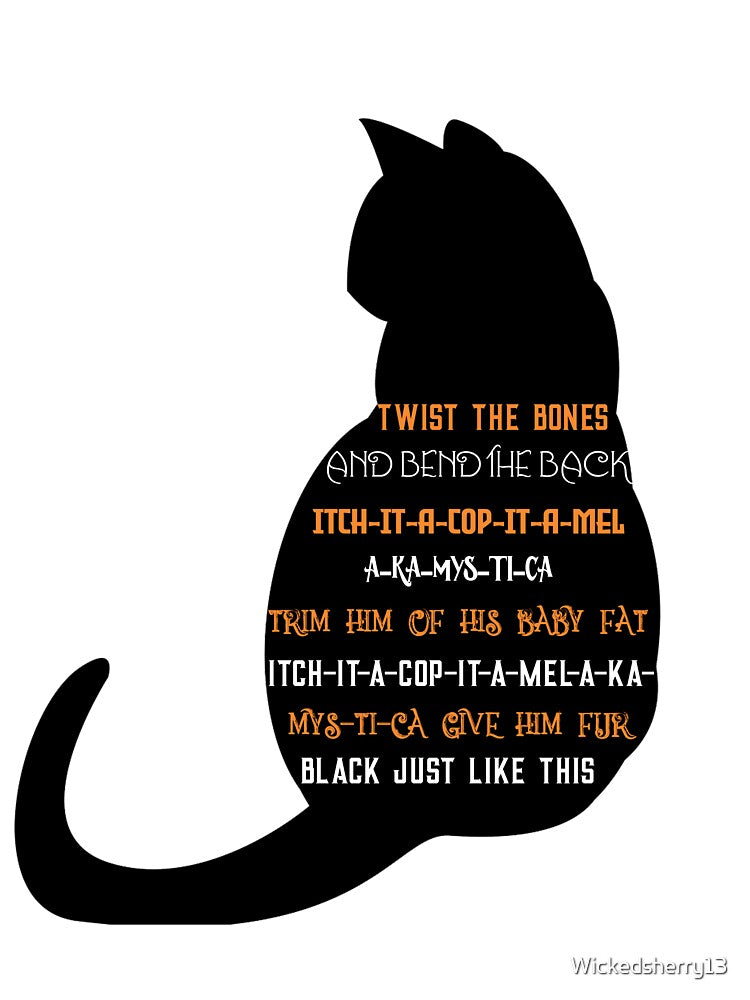 Black cat spell by Wickedsherry13 T-Shirts, Hoodie, Sweatshirt | BlankRebels.com (Image 3)