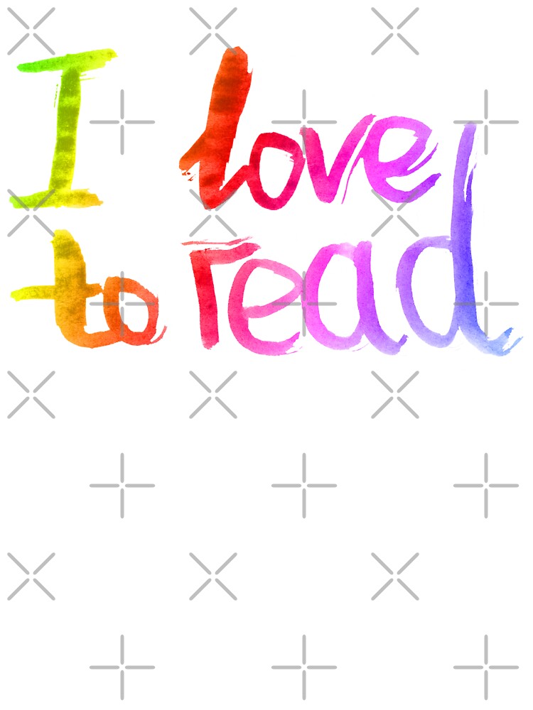 I love to read lettering | I love to read handlettering by lausn
