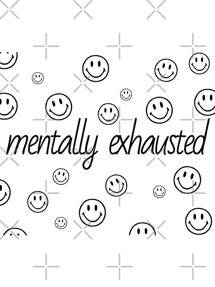 mentally exhausted by caromartiiinez T-Shirts, Hoodie, Sweatshirt | BlankRebels.com (Image 3)