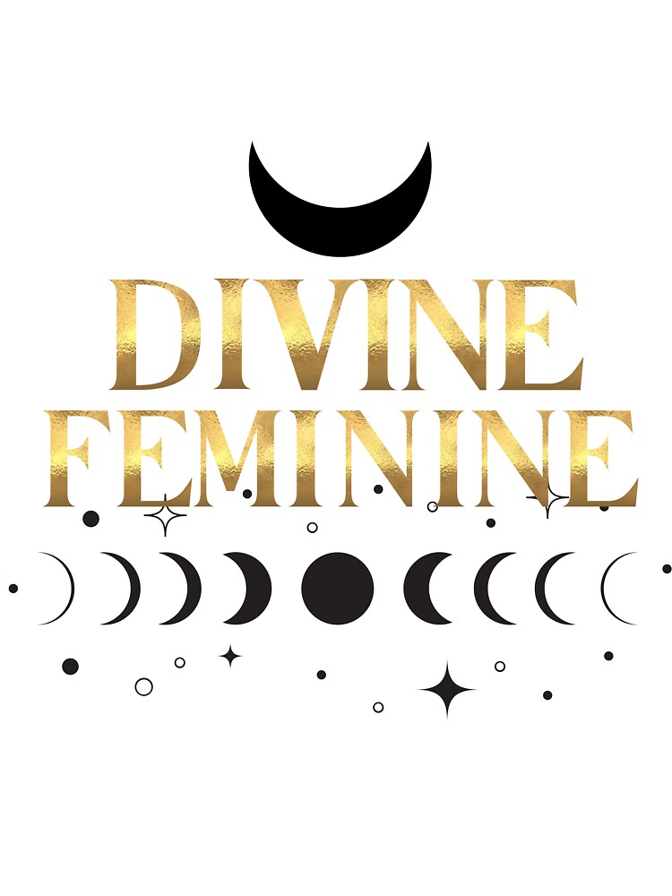 Divine Feminine – Golden Moon Phases Design | Golden Frequency by GoldenFrequency T-Shirts, Hoodie, Sweatshirt (Image 3)