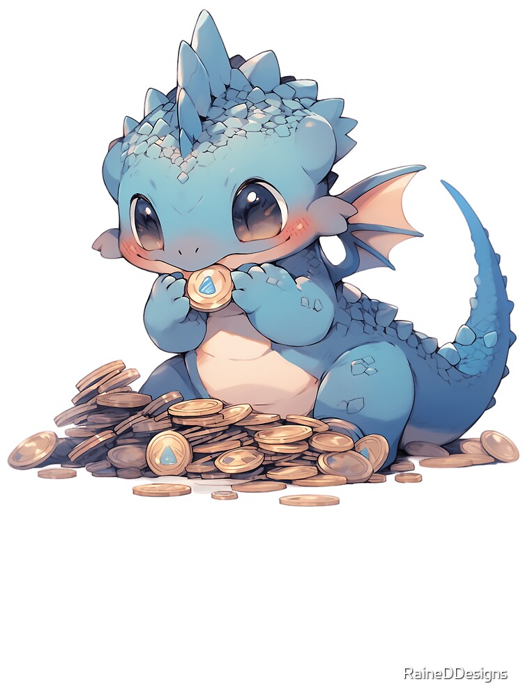 Baby Dragon with Treasure Coins by RaineDDesigns T-Shirts, Hoodie, Sweatshirt | BlankRebels.com (Image 3)