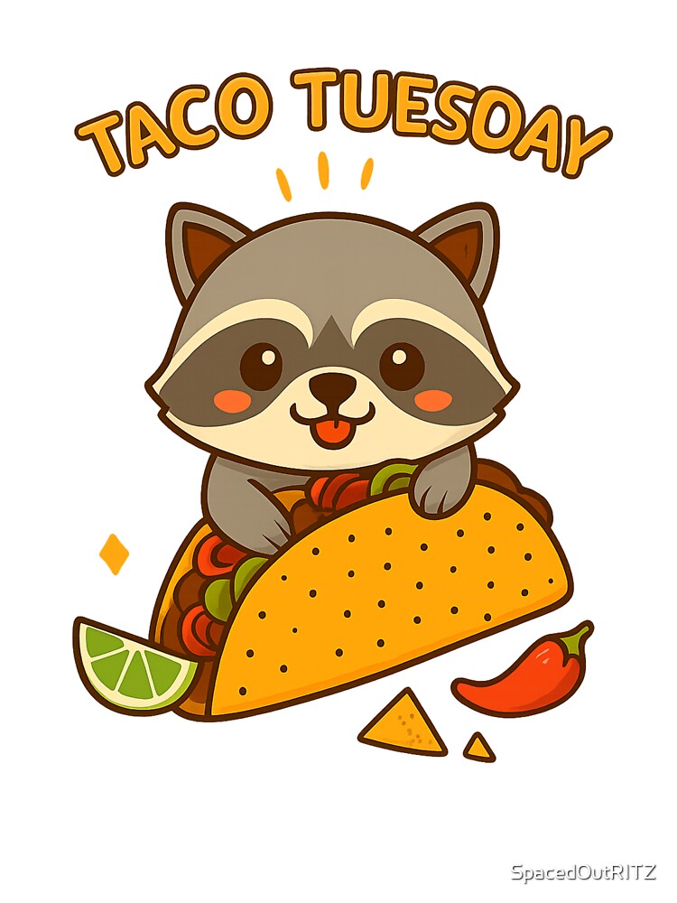 Raccoon Taco Tuesday Yumm by SpacedOutRITZ T-Shirts, Hoodie, Sweatshirt | BlankRebels.com (Image 3)