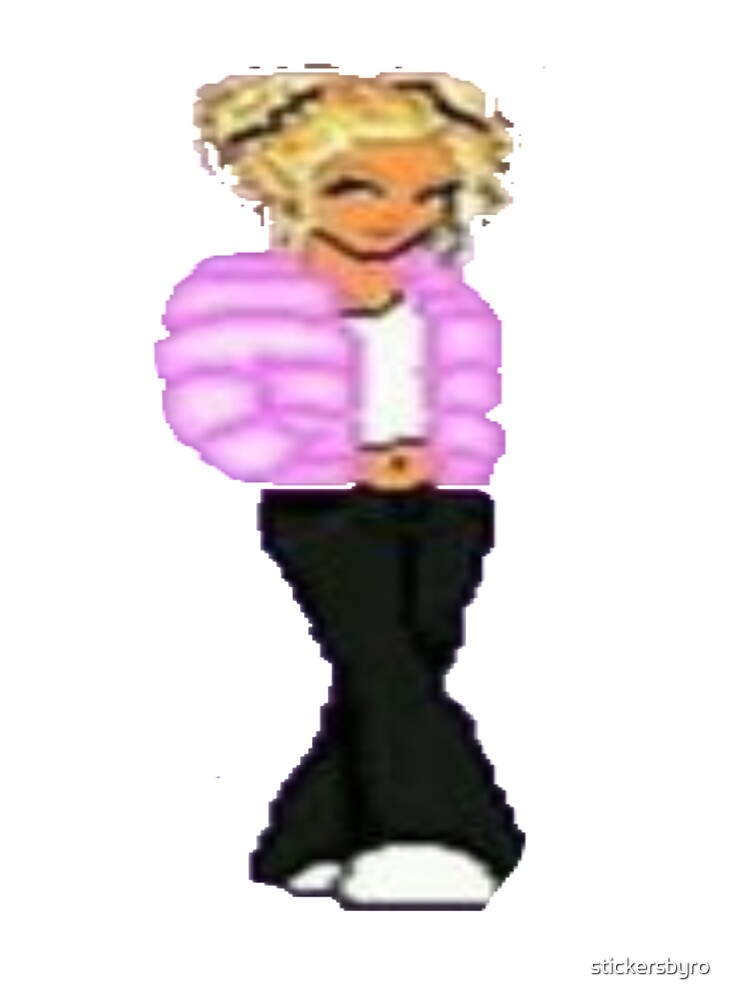 dollz mania pixelated doll 2000s blonde hair pretty girl by stickersbyro ☆ T-Shirts, Hoodie, Sweatshirt (Image 3)