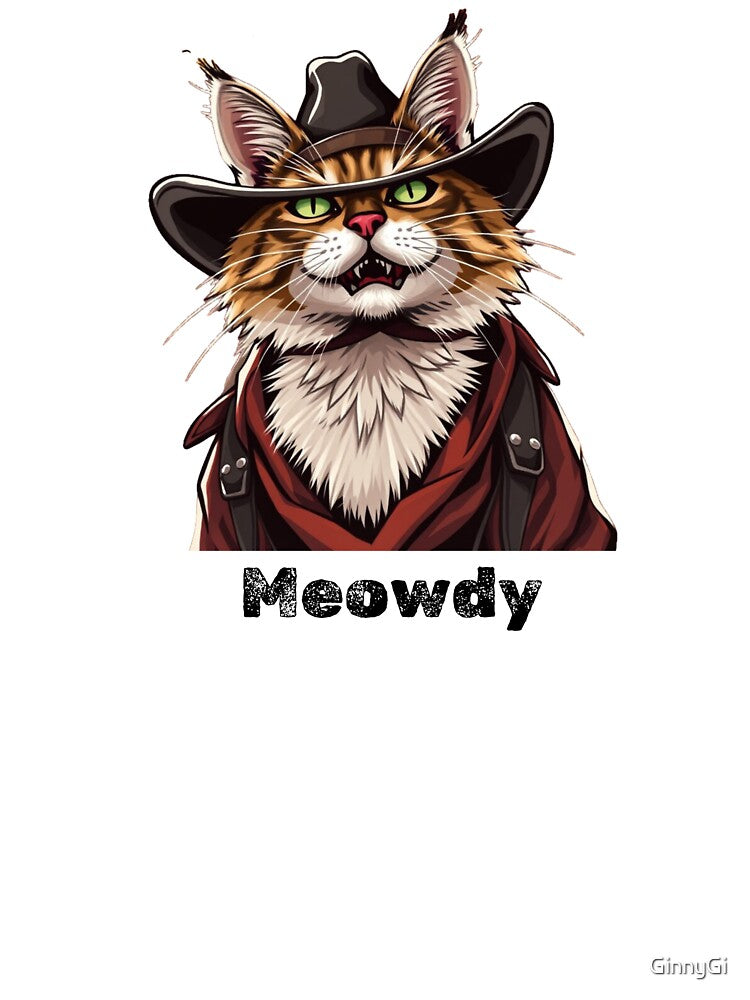 cowboy cat with cowboy hat meowdy by GinnyGi T-Shirts, Hoodie, Sweatshirt | BlankRebels.com (Image 3)