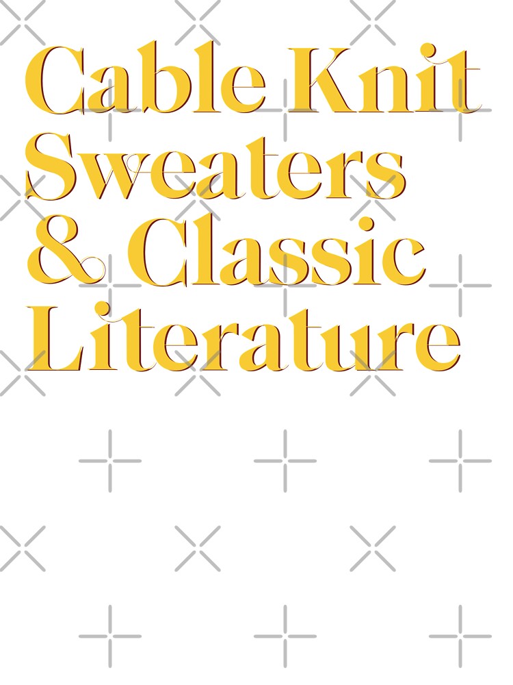 Cable Knit Sweaters and Classic Literature by rissidesigns T-Shirts, Hoodie, Sweatshirt | BlankRebels.com (Image 3)