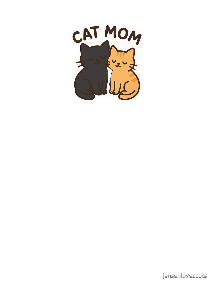 Orange and Black Cat Mom by jensenlovescats T-Shirts, Hoodie, Sweatshirt | BlankRebels.com (Image 3)