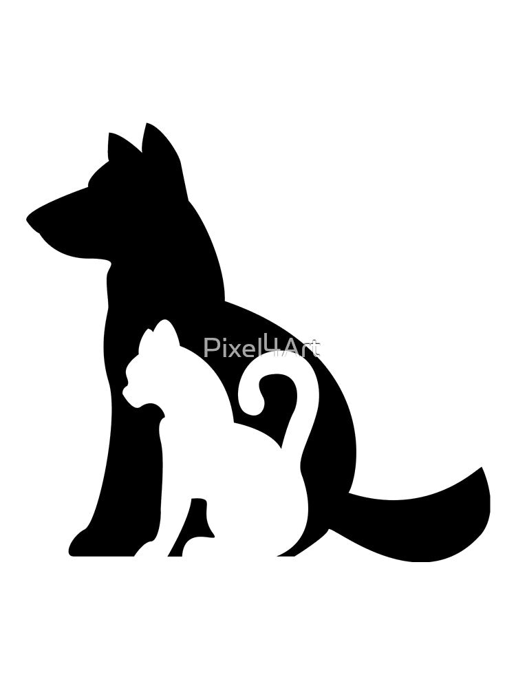 Cats and Dogs are Best Friends Forever by Pixel4Art T-Shirts, Hoodie, Sweatshirt | BlankRebels.com (Image 3)