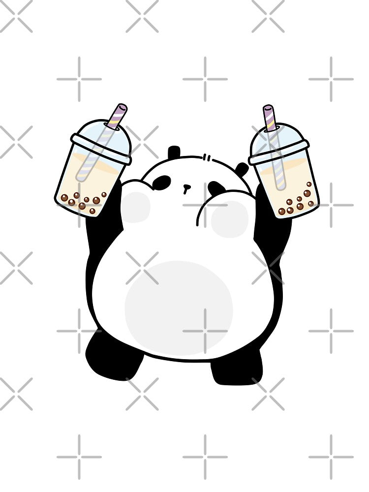 Chubby Little Panda Loves Boba! by SirBobalot T-Shirts, Hoodie, Sweatshirt | BlankRebels.com (Image 3)