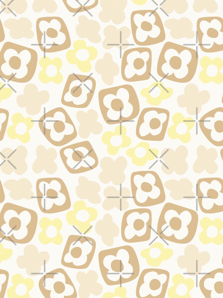 BOHO BOXY MODERN FLOWER PATTERN PASTEL YELLOW BEIGE by blomastudios T-Shirts, Hoodie, Sweatshirt | BlankRebels.com (Image 3)