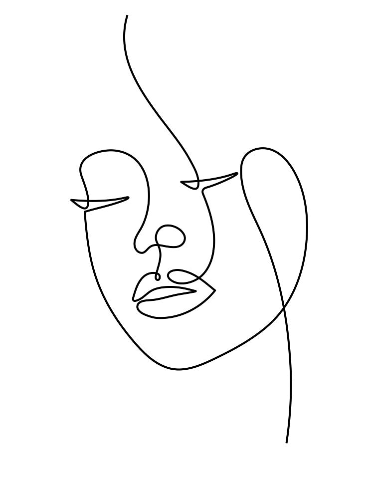 Just A Line - Woman Face - Calm Woman by altandesign T-Shirts, Hoodie, Sweatshirt | BlankRebels.com (Image 3)