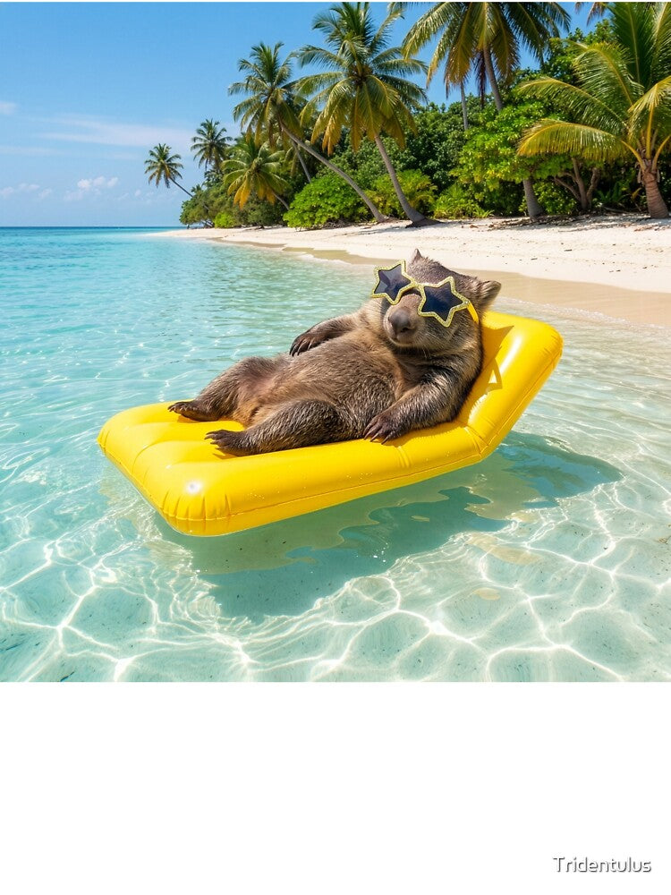 Wombat Eschews His Burrow to Live in Paradise by Tridentulus T-Shirts, Hoodie, Sweatshirt | BlankRebels.com (Image 3)