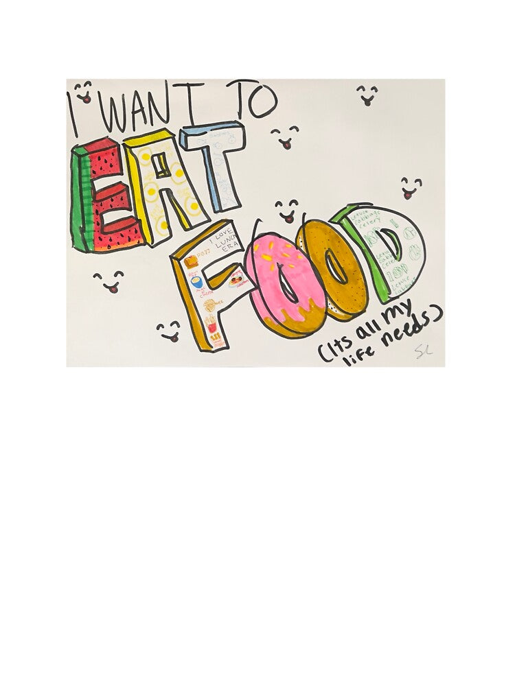 I Want to Eat Food by ArtBarnSoph T-Shirts, Hoodie, Sweatshirt | BlankRebels.com (Image 3)