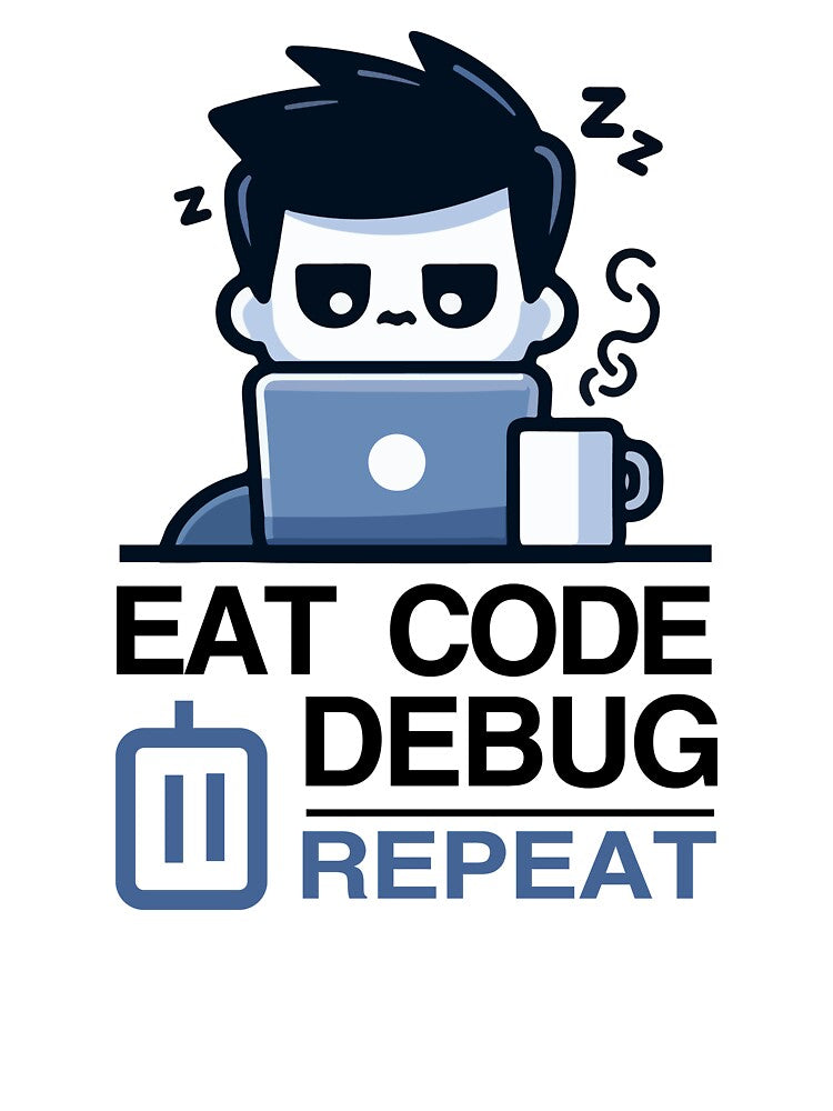 Eat Code Debug Repeat – Funny Programmer Cartoon Coding Life Design by Design-Pro-21 T-Shirts, Hoodie, Sweatshirt (Image 3)