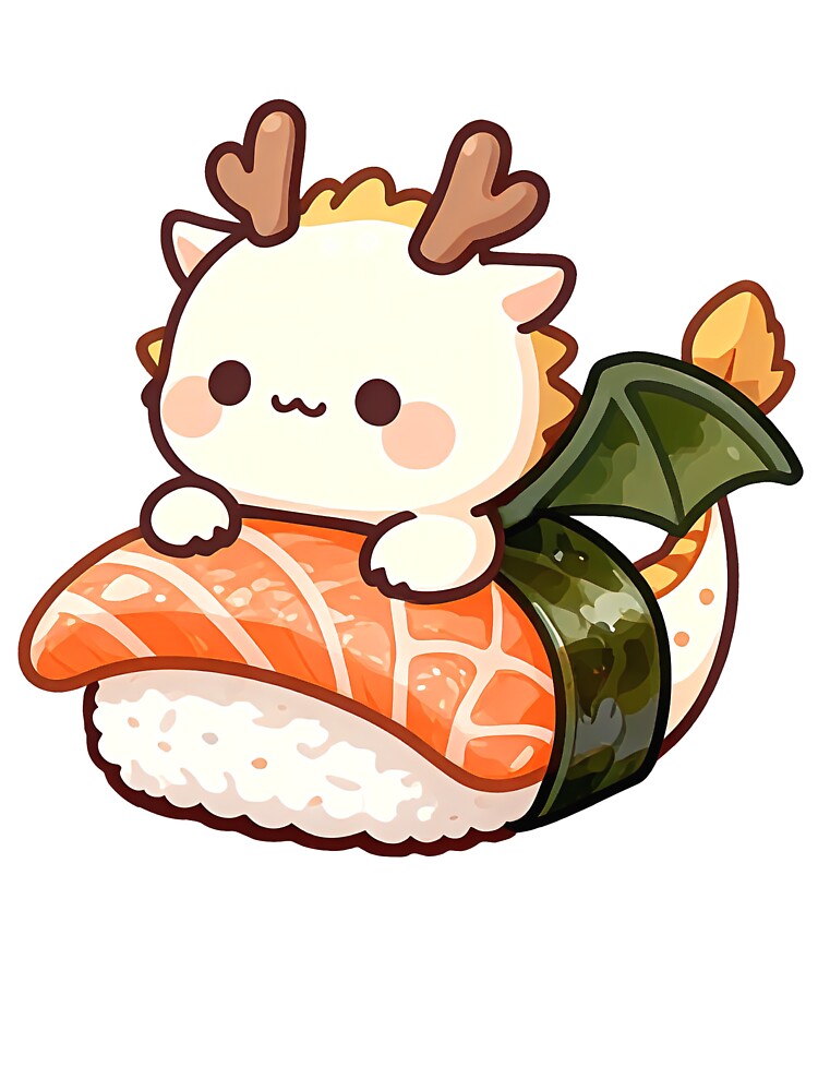 Sushi dragon by Kimicute T-Shirts, Hoodie, Sweatshirt | BlankRebels.com (Image 3)