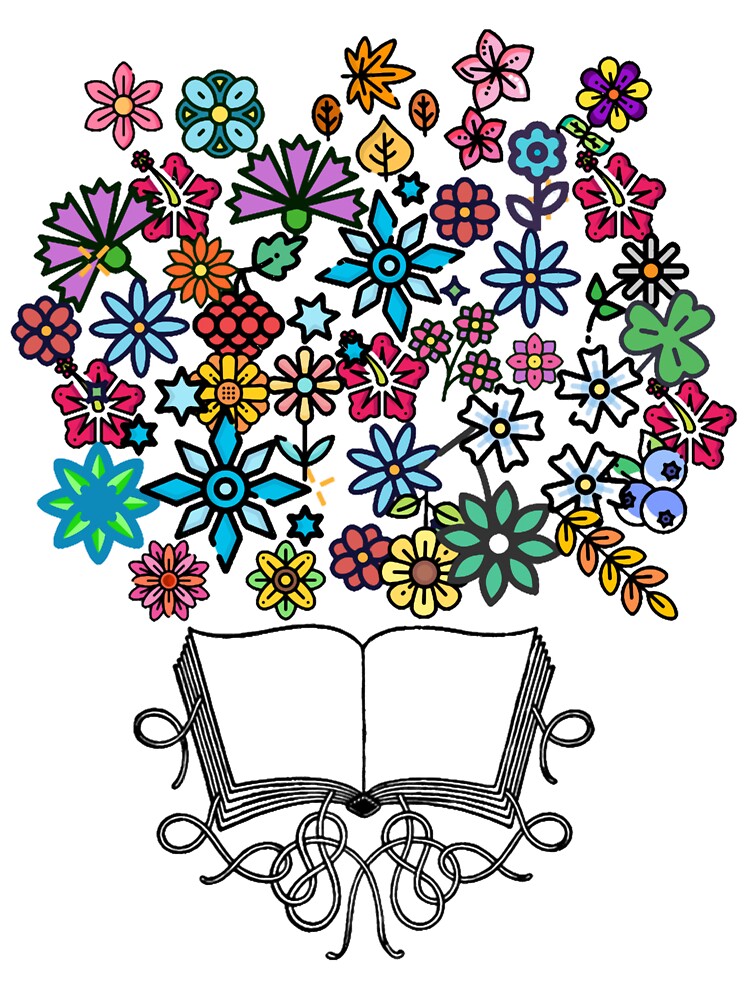 Open Book with Wild Flower Book Aesthetic by Easonseay T-Shirts, Hoodie, Sweatshirt | BlankRebels.com (Image 3)