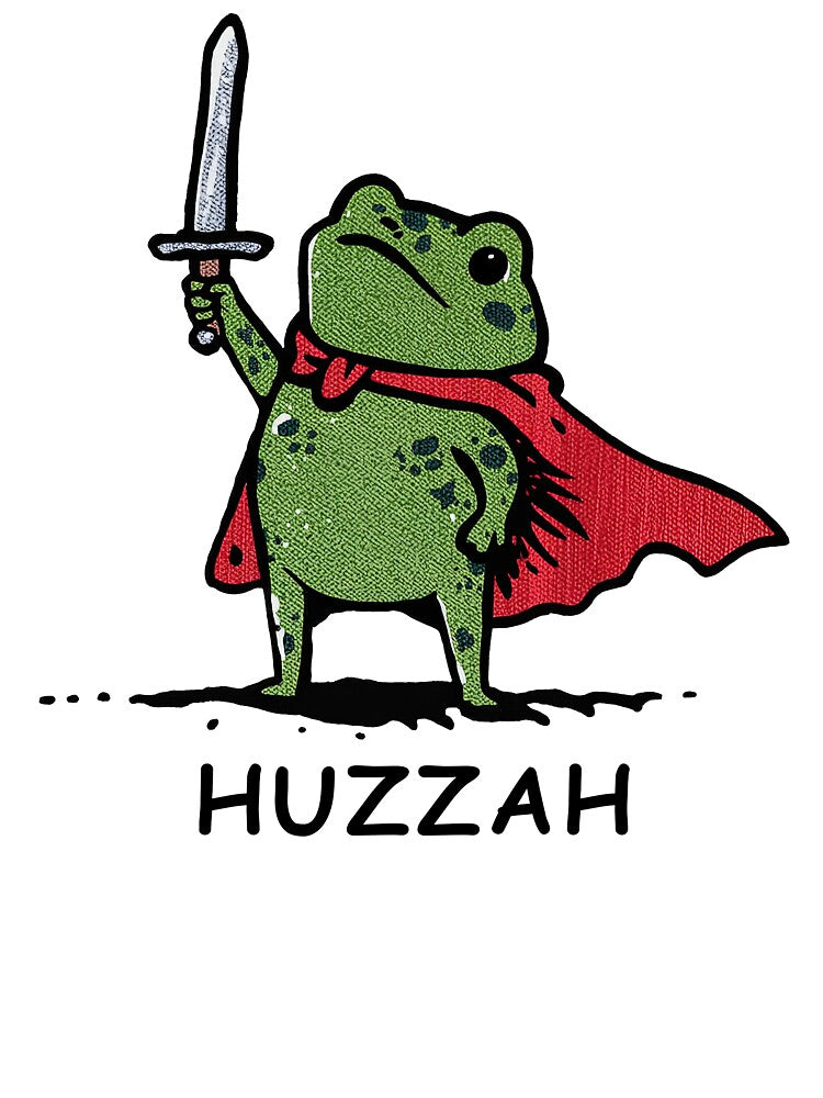 Huzzah Funny Frog Meme by MelenebStore T-Shirts, Hoodie, Sweatshirt | BlankRebels.com (Image 3)