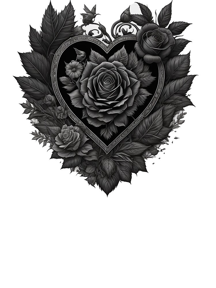 Dark Heart - Ornate by AllMagicDesigns T-Shirts, Hoodie, Sweatshirt | BlankRebels.com (Image 3)