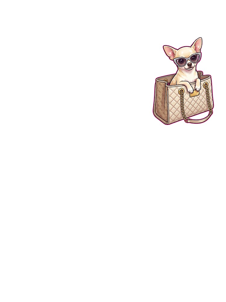 Sassy Chihuahua Diva In Handbag Y2K Aesthetic by DigitalAnnaBanana T-Shirts, Hoodie, Sweatshirt | BlankRebels.com (Image 3)