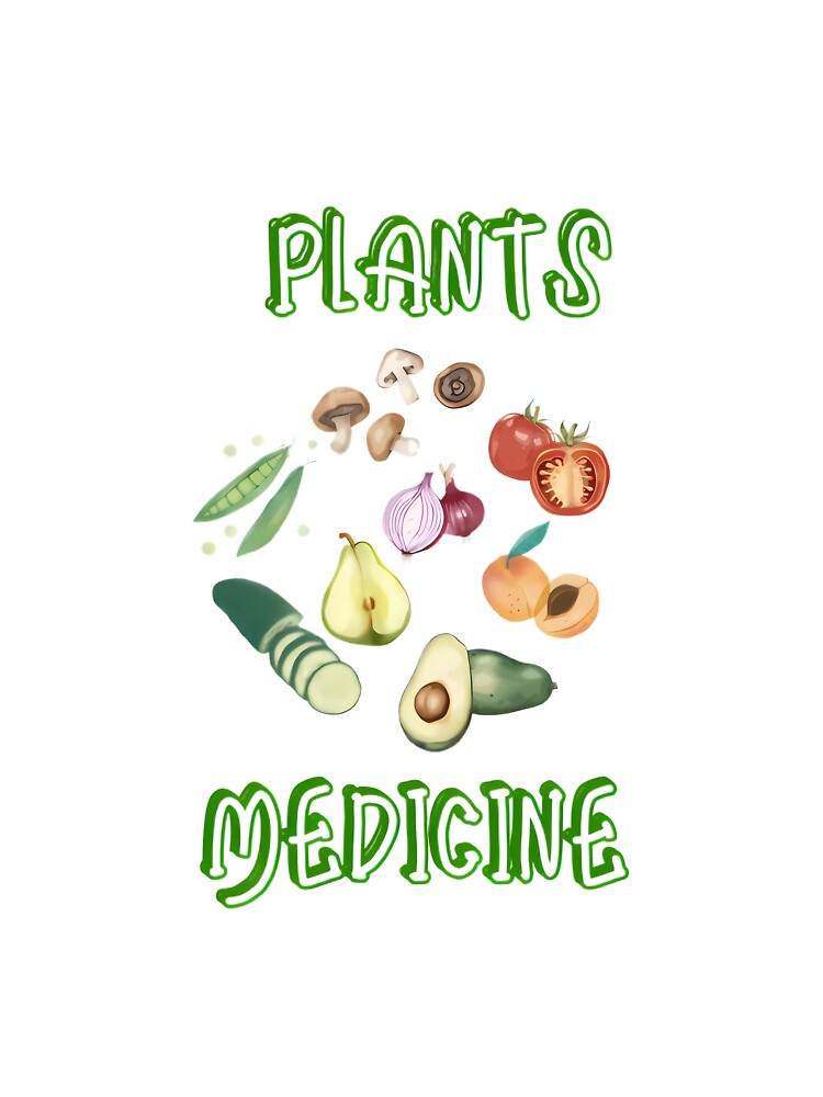 Healing herbs, stylish vibes Plants Vegan Funny Vegetables Are Medicine Vegetarian by TOUMA  GALLERY T-Shirts,... (Image 3)