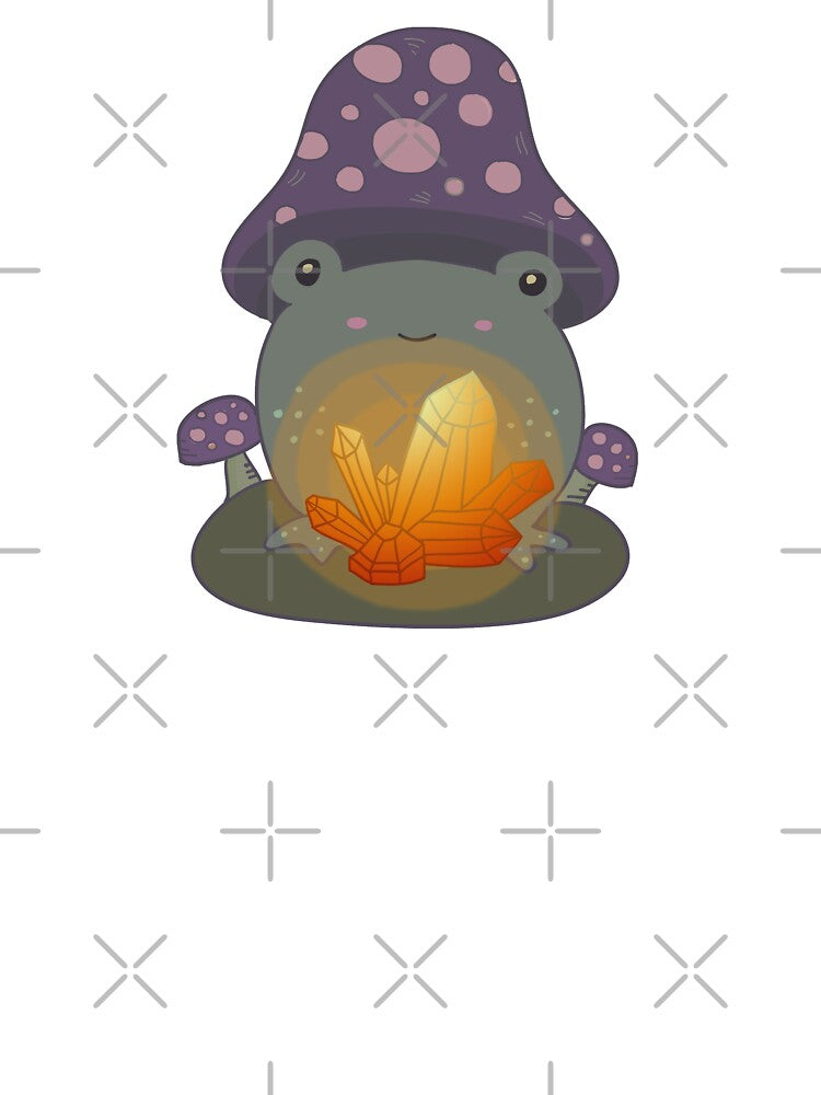 Goblincore Aesthetic Frog & Healing Crystal by GrimButterfly T-Shirts, Hoodie, Sweatshirt | BlankRebels.com (Image 3)