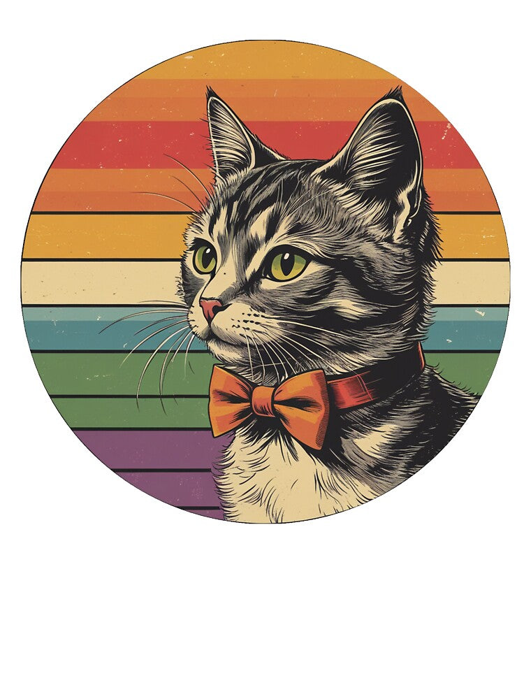 Adorable Kitty Wearing a Bow Tie – Cute & Classy Cat Lover Design by Cre8tique T-Shirts, Hoodie, Sweatshirt (Image 3)
