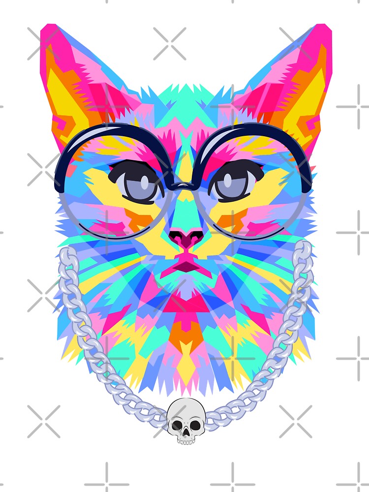 Cat colorful looking thug by Shenuka93