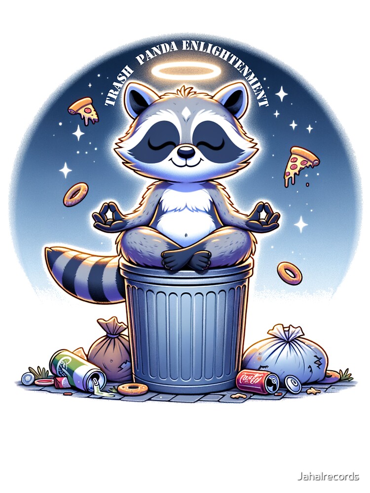 Trash Panda Enlightenment — Inner Peace Found in Pizza and Garbage by MTeesGA T-Shirts, Hoodie, Sweatshirt (Image 3)