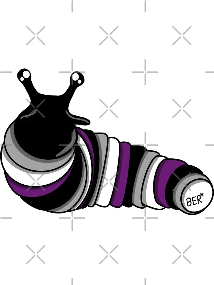 Asexual Pride Fidget Slug by SentABear T-Shirts, Hoodie, Sweatshirt | BlankRebels.com (Image 3)
