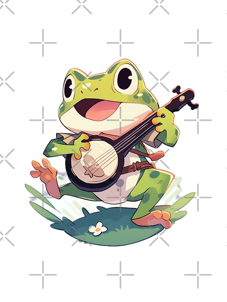 Frog playing a banjo by Daytalk T-Shirts, Hoodie, Sweatshirt | BlankRebels.com (Image 3)