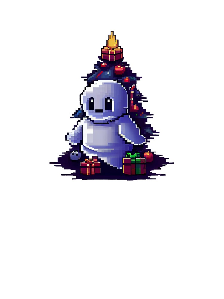 Christmas tree with ghost and gifts! by Pixelarium T-Shirts, Hoodie, Sweatshirt | BlankRebels.com (Image 3)