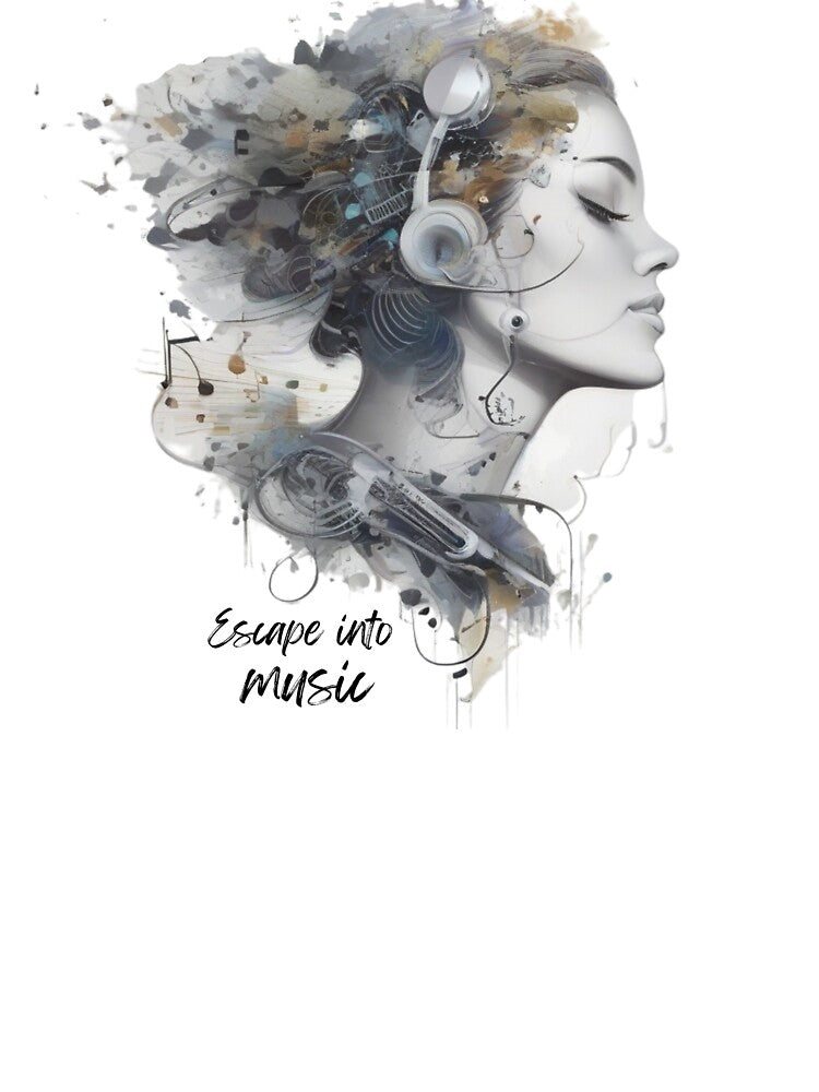 Escape into Music by TempoTees T-Shirts, Hoodie, Sweatshirt | BlankRebels.com (Image 3)