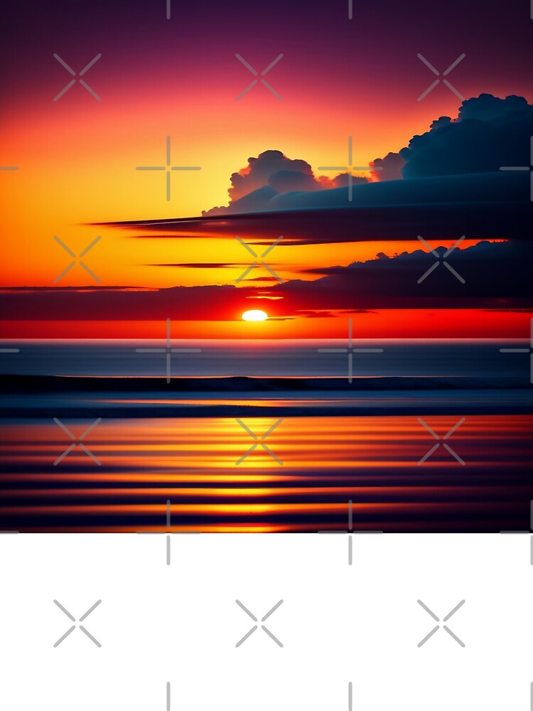Beautiful sunset digital print presented in a variety of mediums by dcrc T-Shirts, Hoodie, Sweatshirt (Image 3)