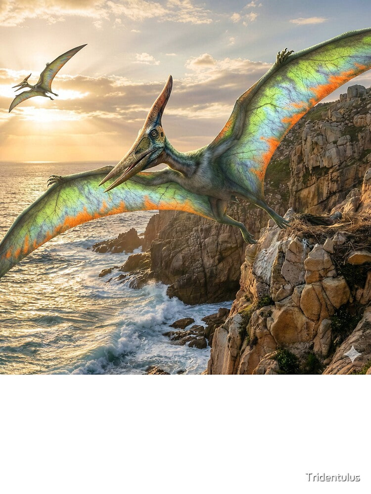 Colorful Dinosaur: Pteranodon by Tridentulus T-Shirts, Hoodie, Sweatshirt | BlankRebels.com (Image 3)