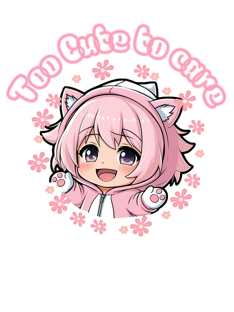 Too Cute To Care – Fun Girly Design by AH-creators T-Shirts, Hoodie, Sweatshirt | BlankRebels.com (Image 3)