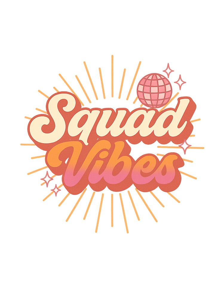 Squad Vibes – Matching Retro Bridesmaid Party Shirt Design by SashandSass Hoodie, Sweatshirt | BlankRebels.com (Image 3)